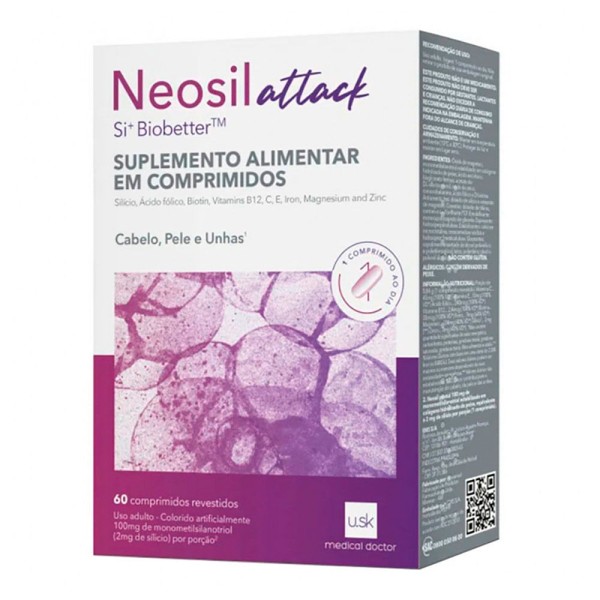 Encontraproduto.com.br - Neosil Attack Under Skin 60 Comprimidos