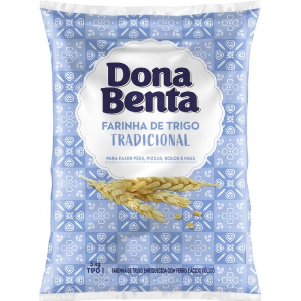 Encontraproduto.com.br - Farinha de Trigo Dona Benta Tipo 1 Pacote com 5kg