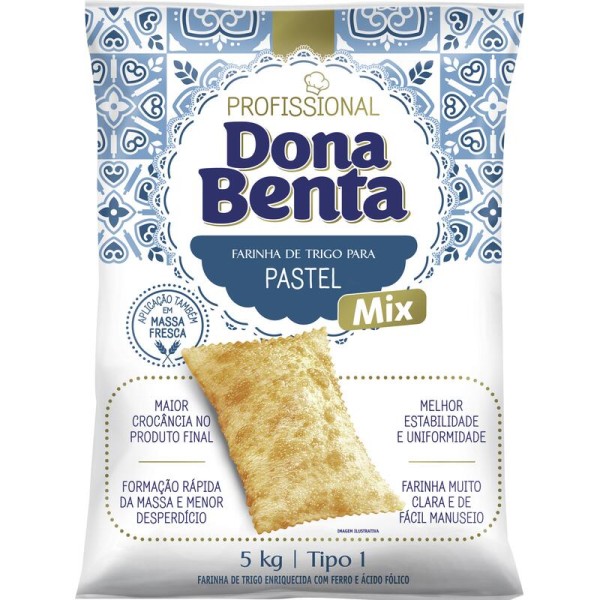 Encontraproduto.com.br - Farinha de Trigo Dona Benta Pastel Pacote com 5kg