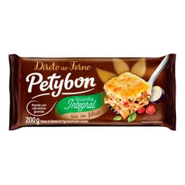 Encontraproduto.com.br - Massa para Lasanha Integral Tradicional Petybon 200g