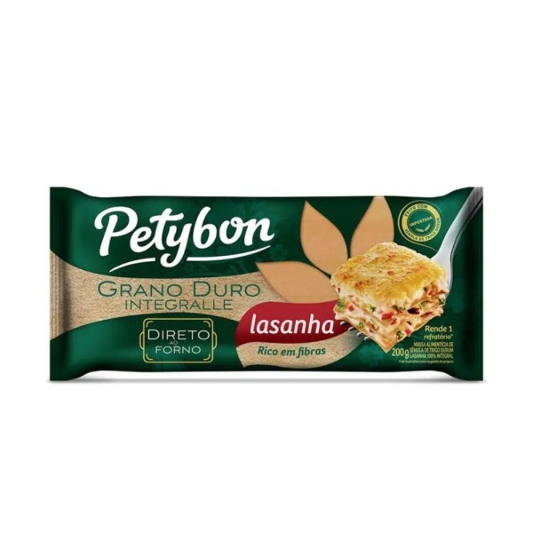Encontraproduto.com.br - Massa para Lasanha Integral Tradicional Petybon 200g