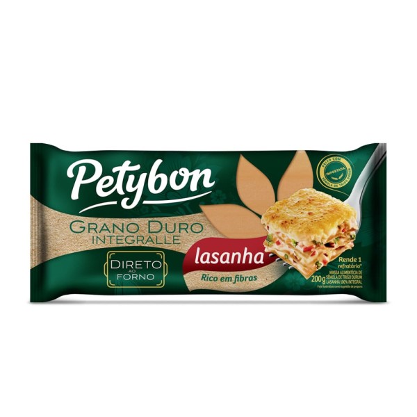 Encontraproduto.com.br - Massa para Lasanha Integral Tradicional Petybon 200g