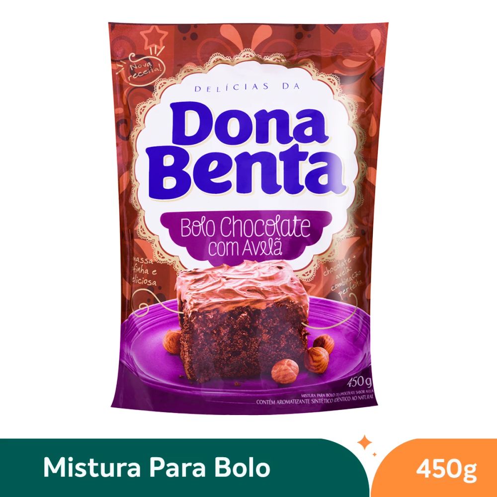 Encontraproduto.com.br - Mistura para Bolo Dona Benta Chocolate com Avelã Pouch com 450g