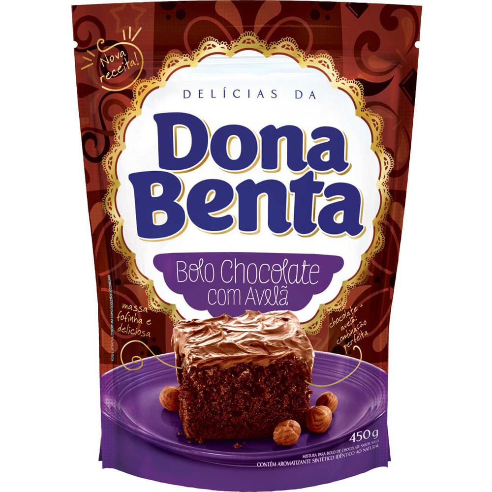 Encontraproduto.com.br - Mistura para Bolo Dona Benta Chocolate com Avelã Pouch com 450g