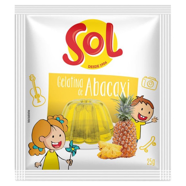 Encontraproduto.com.br - Gelatina Sol Abacaxi 25g