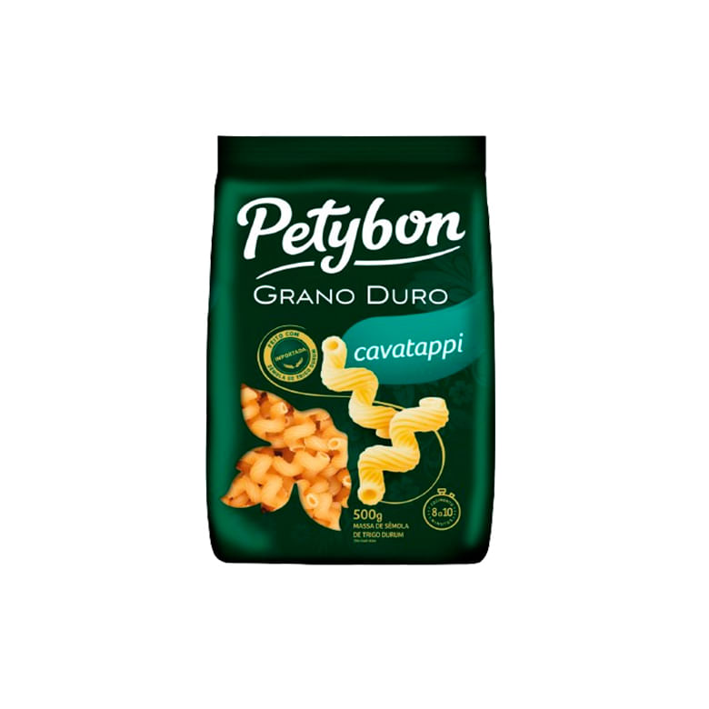 Encontraproduto.com.br - Massa de Sêmola Petybon de Trigo Grano Duro Cavatappi 500g