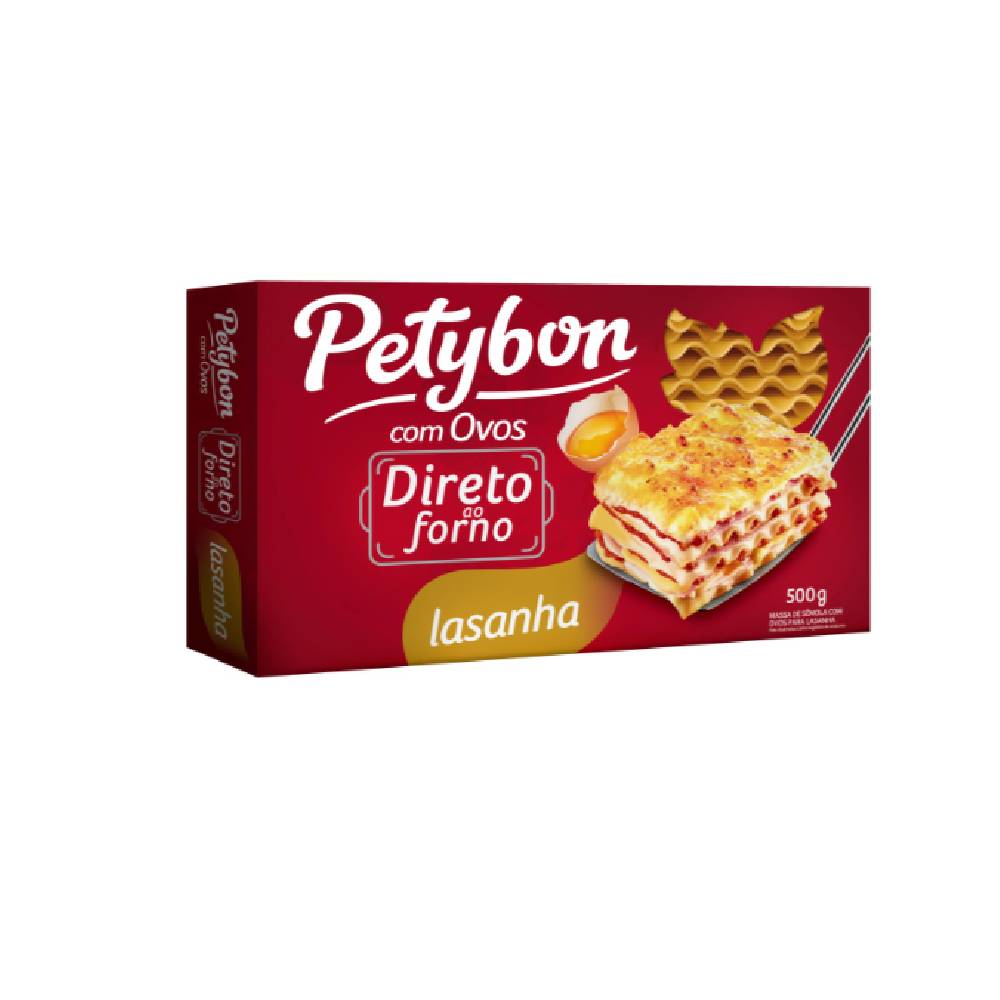 Encontraproduto.com.br - Massa para Lasanha com Ovos Petybon 500g