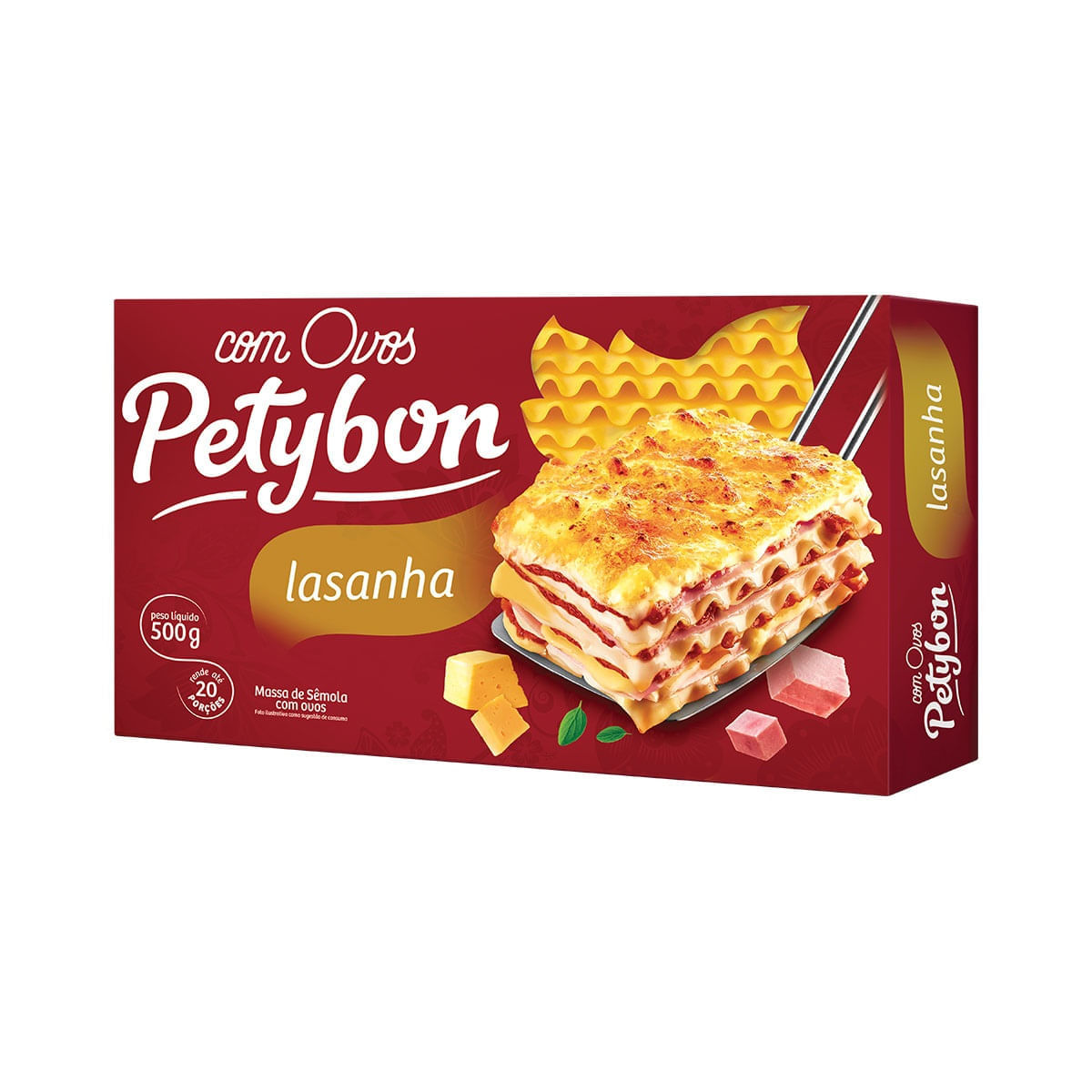Encontraproduto.com.br - Massa para Lasanha com Ovos Petybon 500g