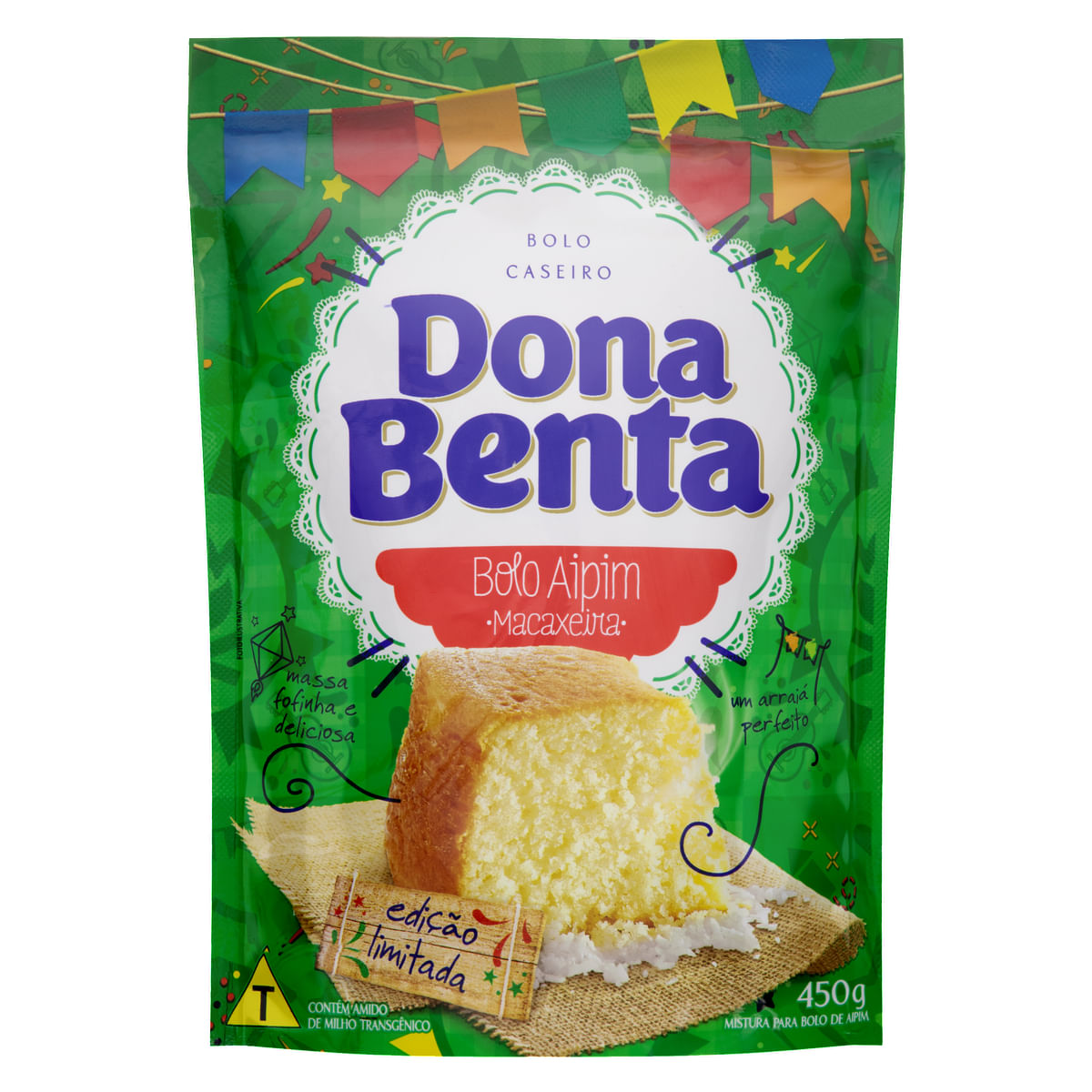 Mistura para Bolo Dona Benta Aipim Pouch com 450g