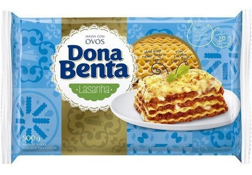 Encontraproduto.com.br - Massa para Lasanha Dona Benta Com ovos Pacote com 500g