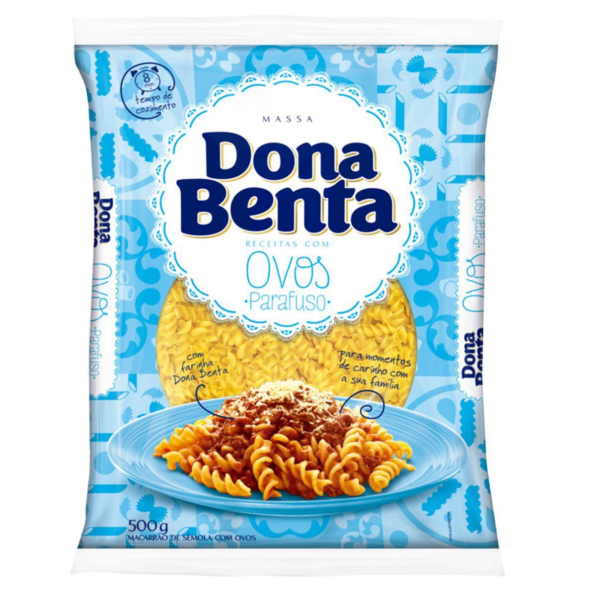 Encontraproduto.com.br - Macarrão Parafuso Dona Benta Sêmola Tradicional 500g