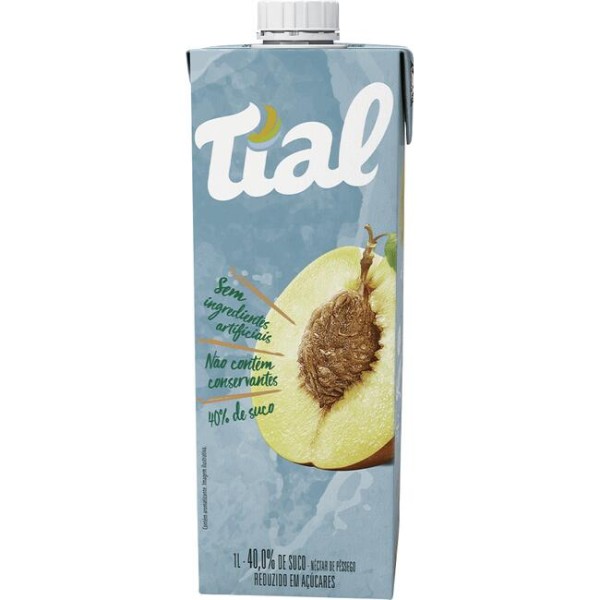 Suco Néctar Tial Pêssego TP com 1L