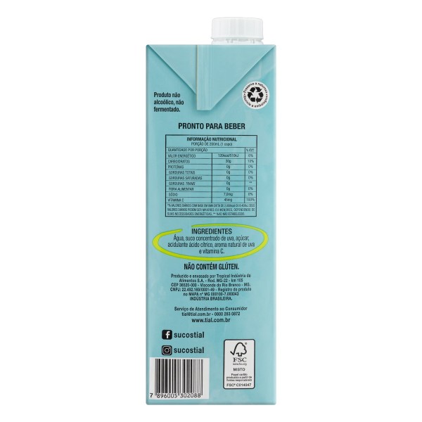 Encontraproduto.com.br - Néctar de Uva Tial 1L