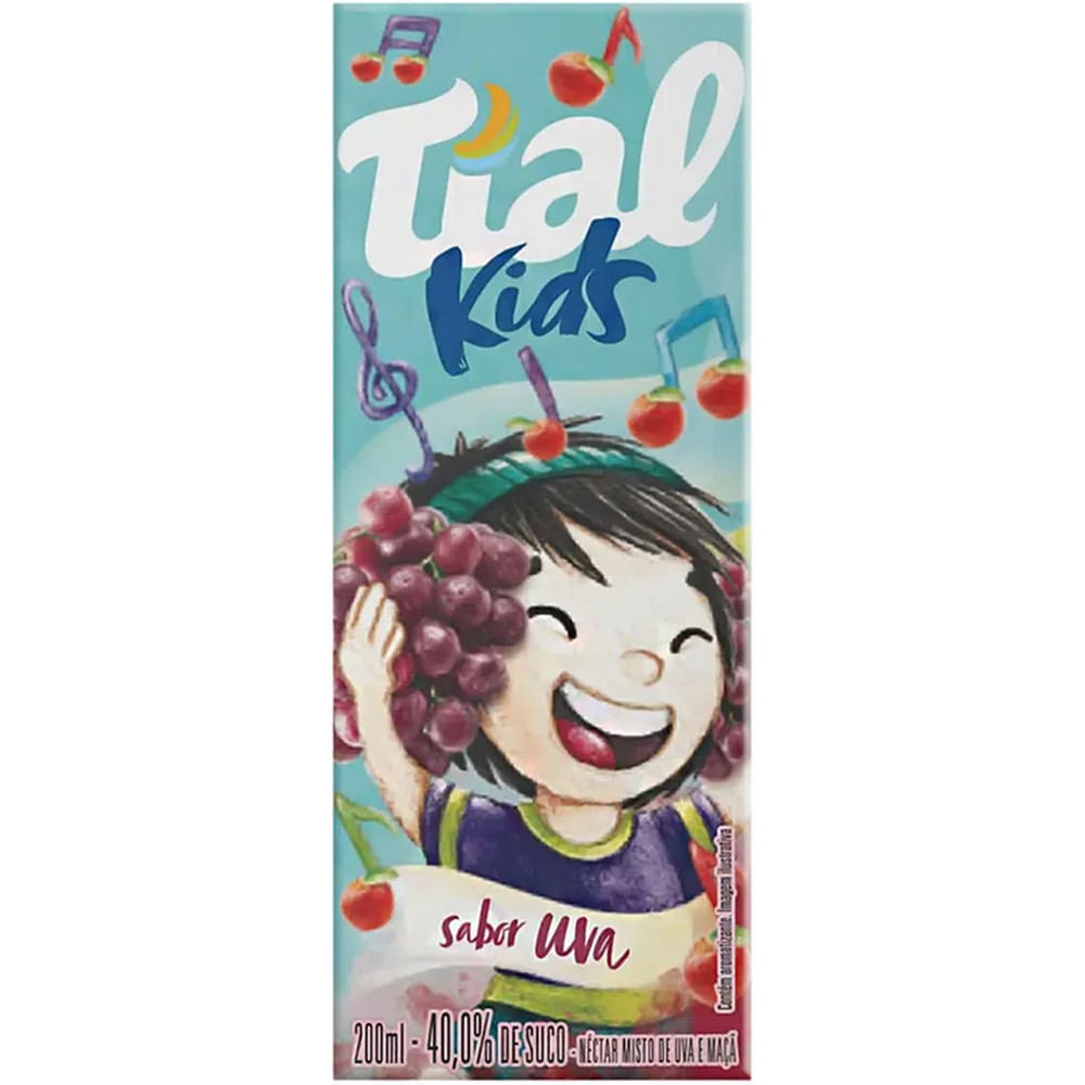 Encontraproduto.com.br - Suco Pronto Tíal Kids Uva 200ml