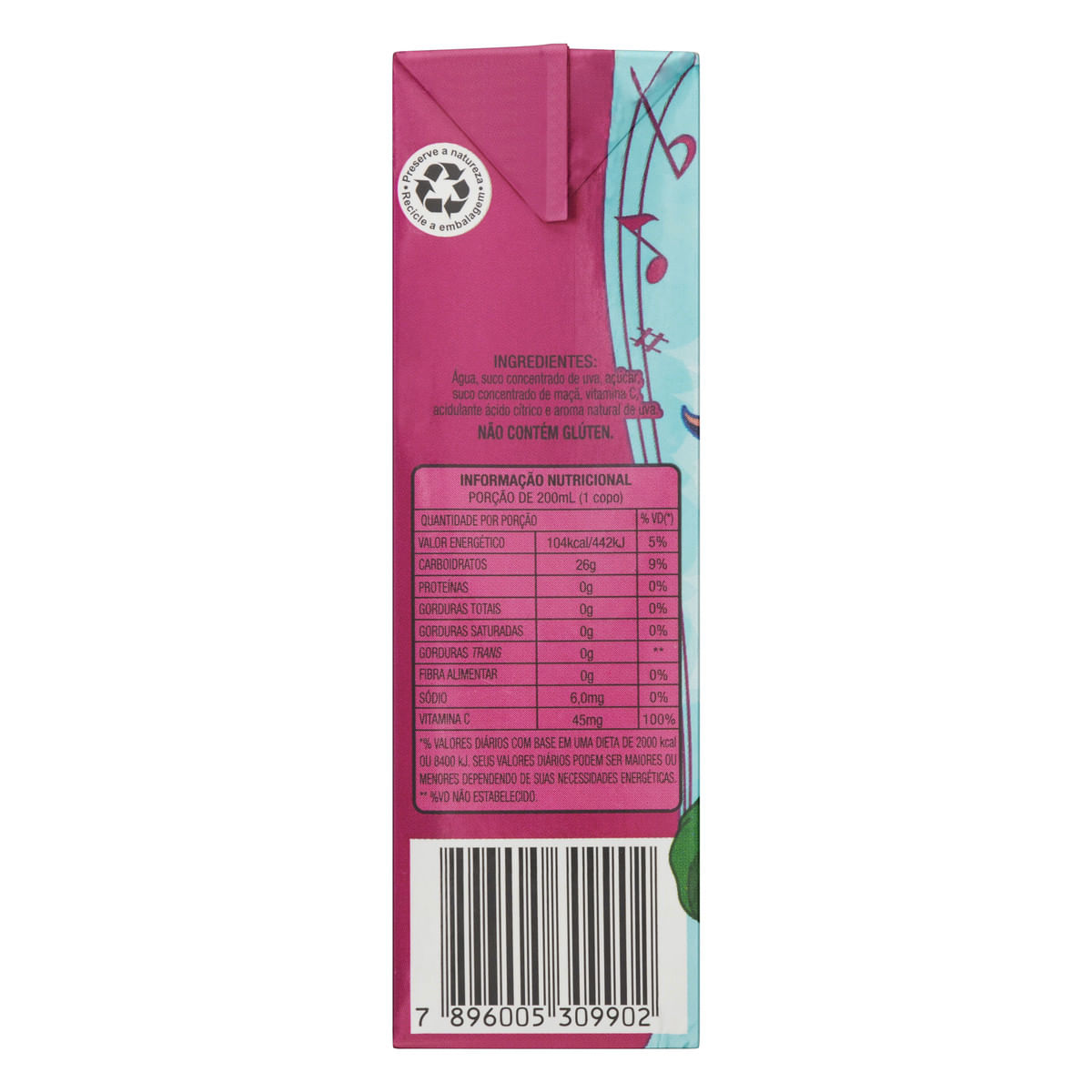 Encontraproduto.com.br - Suco Pronto Tíal Kids Uva 200ml