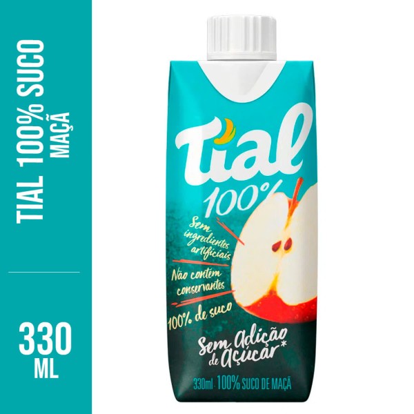 Encontraproduto.com.br - Suco de Maçã sem Adição de Açúcar Tial 100% Caixa 330ml