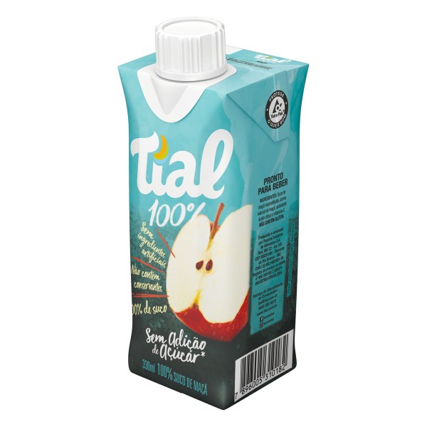 Encontraproduto.com.br - Suco de Maçã sem Adição de Açúcar Tial 100% Caixa 330ml