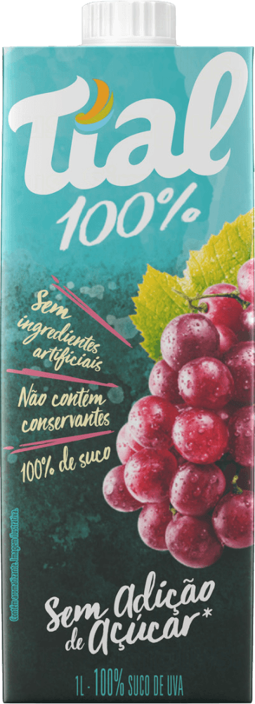 Encontraproduto.com.br - Suco Pronto Tíal 100% Zero Açúcar Uva 1L
