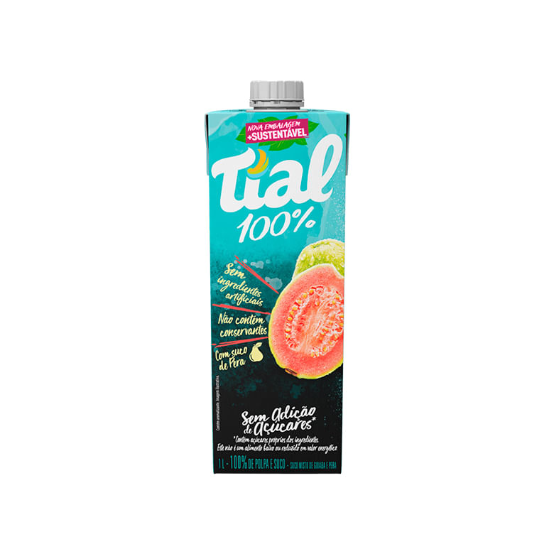 Encontraproduto.com.br - Suco Pronto Tíal 100% Zero Açúcar Goiaba 1L