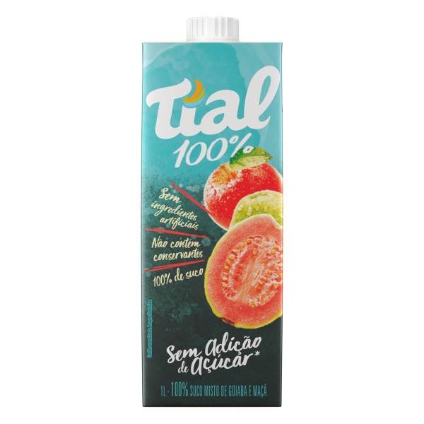 Encontraproduto.com.br - Suco Pronto Tíal 100% Zero Açúcar Goiaba 1L