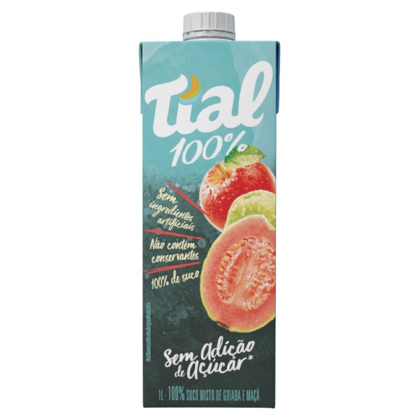 Encontraproduto.com.br - Suco Pronto Tíal 100% Zero Açúcar Goiaba 1L