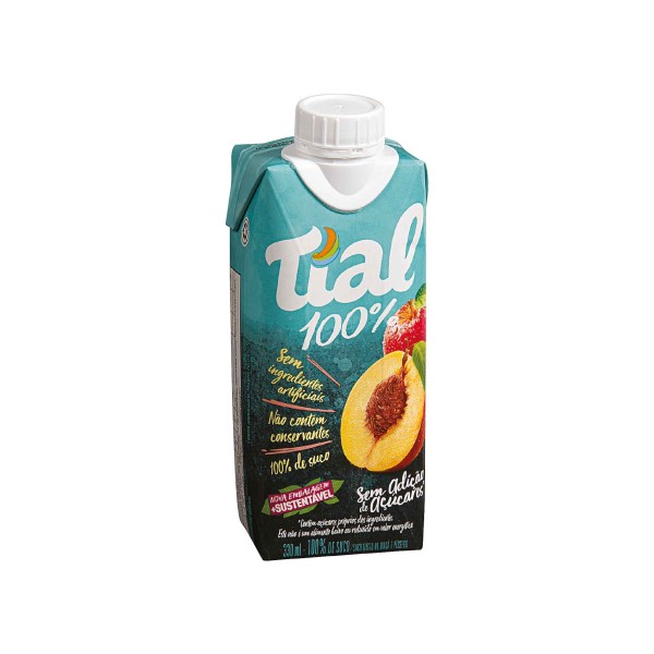Encontraproduto.com.br - Suco Misto de Maçã e Pêssego sem Adição de Açúcar 100% Tial 330ml