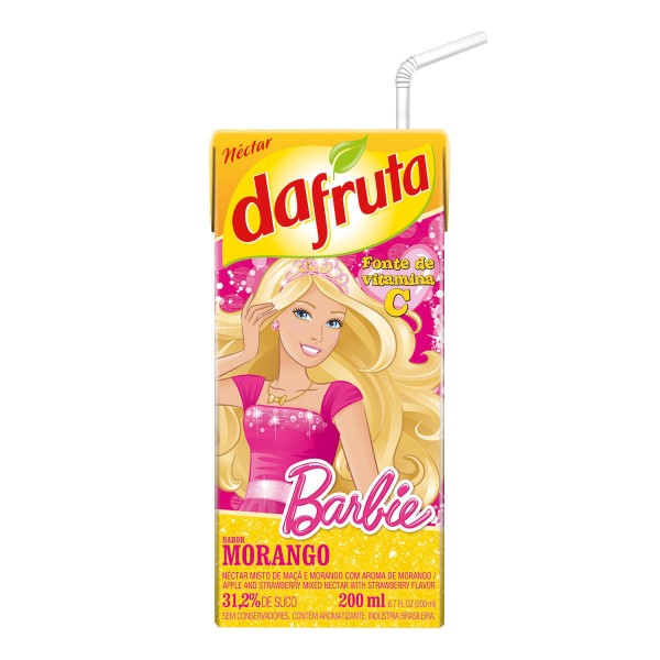 Encontraproduto.com.br - Néctar de Morango Dafruta 200ml Barbie