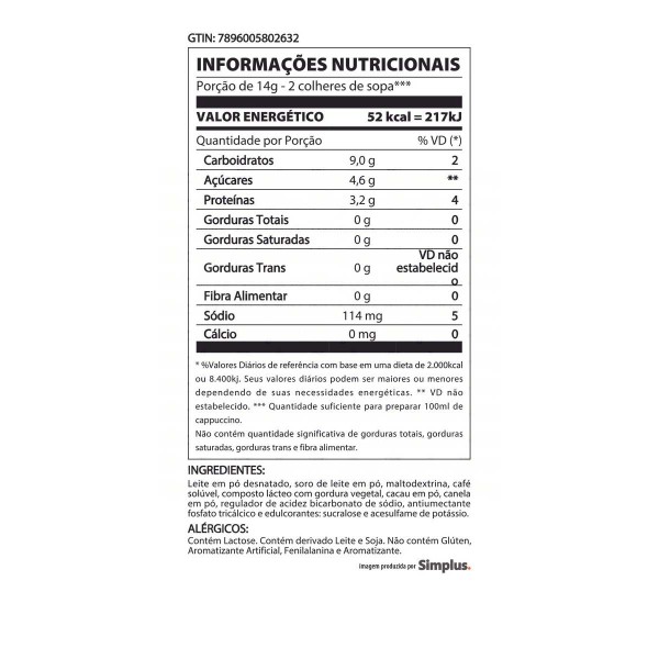 Encontraproduto.com.br - Cappuccino Light 3 Corações com 10 Sachês