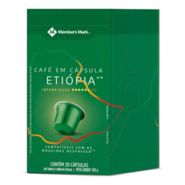 Encontraproduto.com.br - Capsula de Café Torrado e Moído Três Corações Etiopia Espresso Caixa com 10un