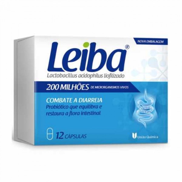 Encontraproduto.com.br - Leiba 200Mi 12 Cápsulas