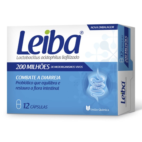 Encontraproduto.com.br - Leiba 200Mi 12 Cápsulas