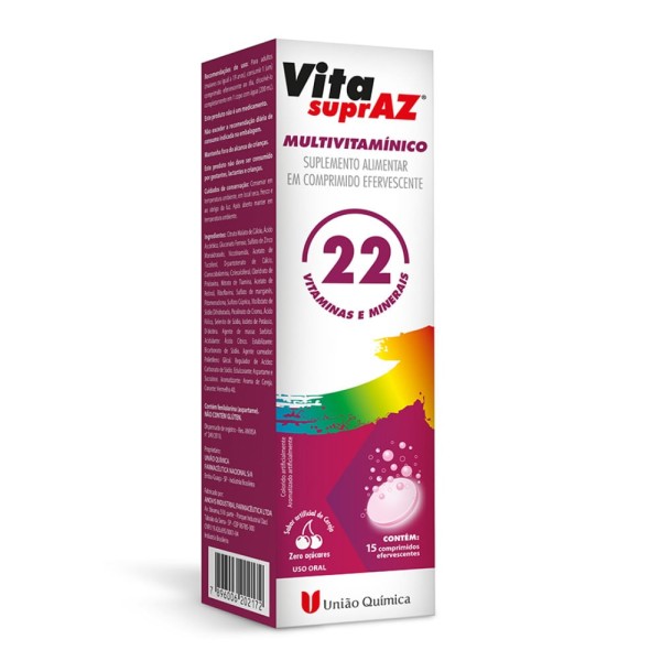 Multivitamínico Vitasupraz 15 Comprimidos Efervescentes