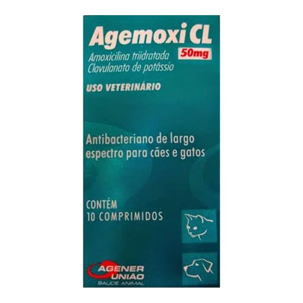 Encontraproduto.com.br - AGEMOXI CL 50mg - caixa com 10 compr.