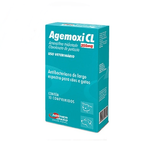 Encontraproduto.com.br - AGEMOXI CL 250mg - caixa com 10 compr.