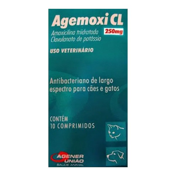 Encontraproduto.com.br - AGEMOXI CL 250mg - caixa com 10 compr.