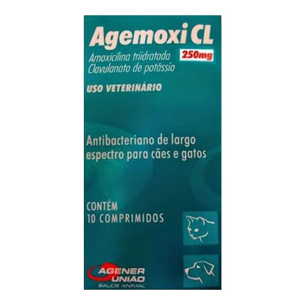 Encontraproduto.com.br - AGEMOXI CL 250mg - caixa com 10 compr.