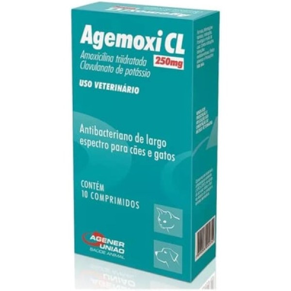 AGEMOXI CL 250mg - caixa com 10 compr.