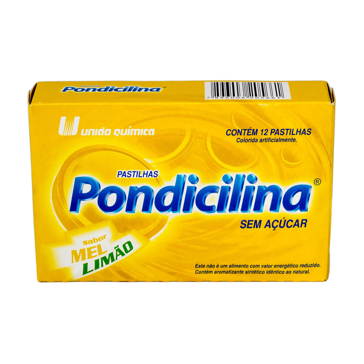 Encontraproduto.com.br - Pondicilina Sabor Mel e Limão com 12 Pastilhas - União Química