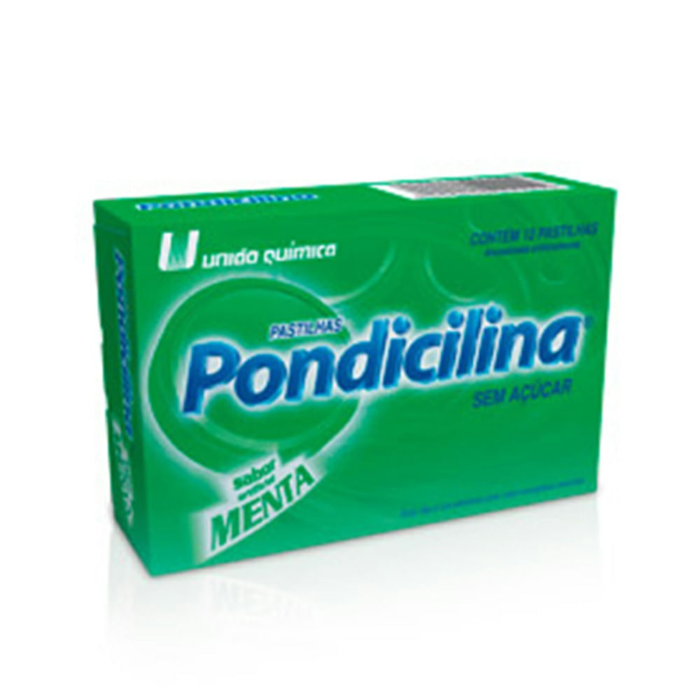 Encontraproduto.com.br - Pondicilina VITAMINA C caixa com 12 pastilhas sabor menta
