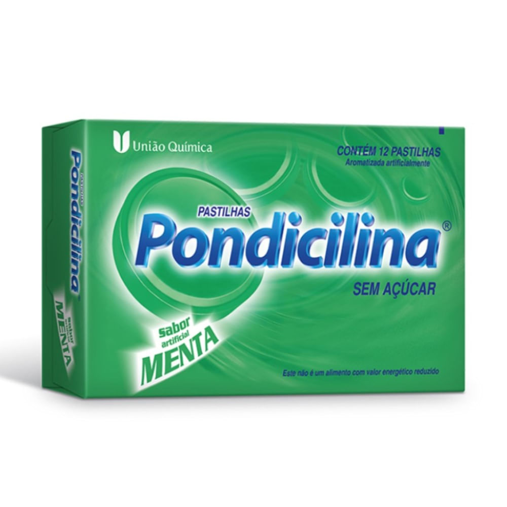 Encontraproduto.com.br - Pondicilina VITAMINA C caixa com 12 pastilhas sabor menta