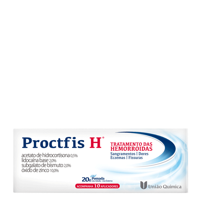 Encontraproduto.com.br - Proctfis H Pomada 20g + 10 Aplicadores