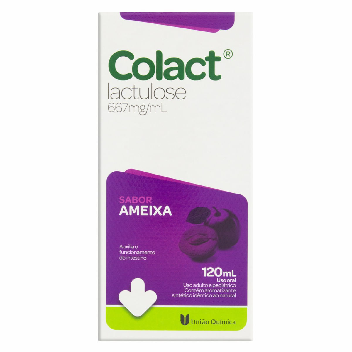 Encontraproduto.com.br - Laxante Colact 667mg/ml Ameixa 120ml