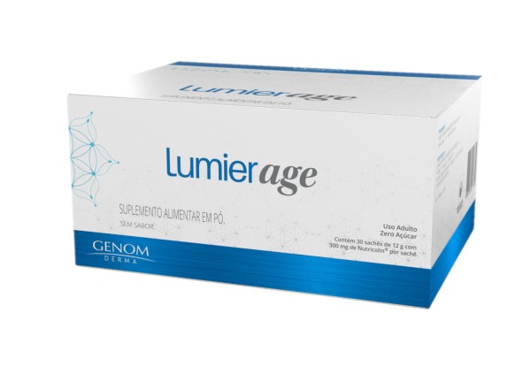 Encontraproduto.com.br - Suplemento Alimentar Lumier Age Sem Sabor 30 Sachês 12g