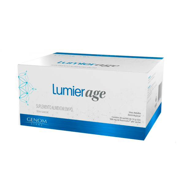 Encontraproduto.com.br - Suplemento Alimentar Lumier Age Sem Sabor 30 Sachês 12g