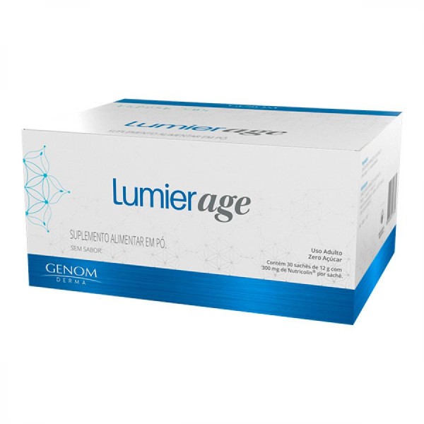 Encontraproduto.com.br - Suplemento Alimentar Lumier Age Sem Sabor 30 Sachês 12g