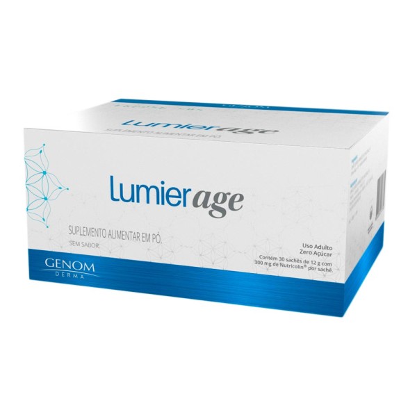 Encontraproduto.com.br - Suplemento Alimentar Lumier Age Sem Sabor 30 Sachês 12g
