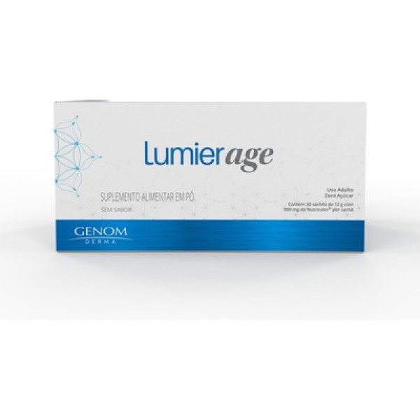 Encontraproduto.com.br - Suplemento Alimentar Lumier Age Sem Sabor 30 Sachês 12g