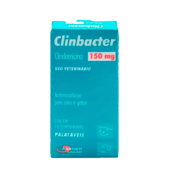 Encontraproduto.com.br - Clinbacter 150mg - Antimicrobiano para Cães e Gatos