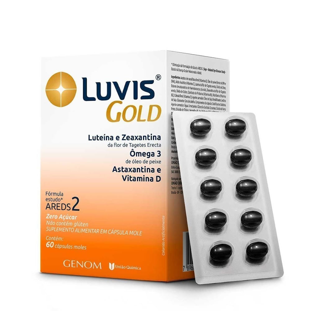 Encontraproduto.com.br - Luvis Gold Com 60 Capsulas Moles