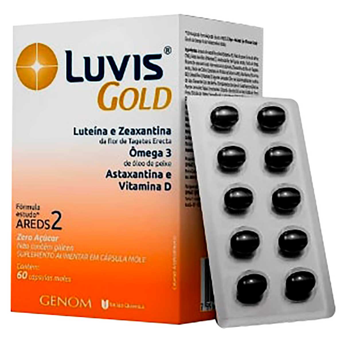 Encontraproduto.com.br - Luvis Gold Com 60 Capsulas Moles